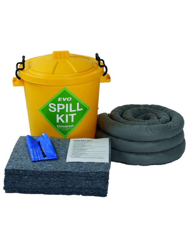60Litre EVO Spill Kit in Plastic Bin