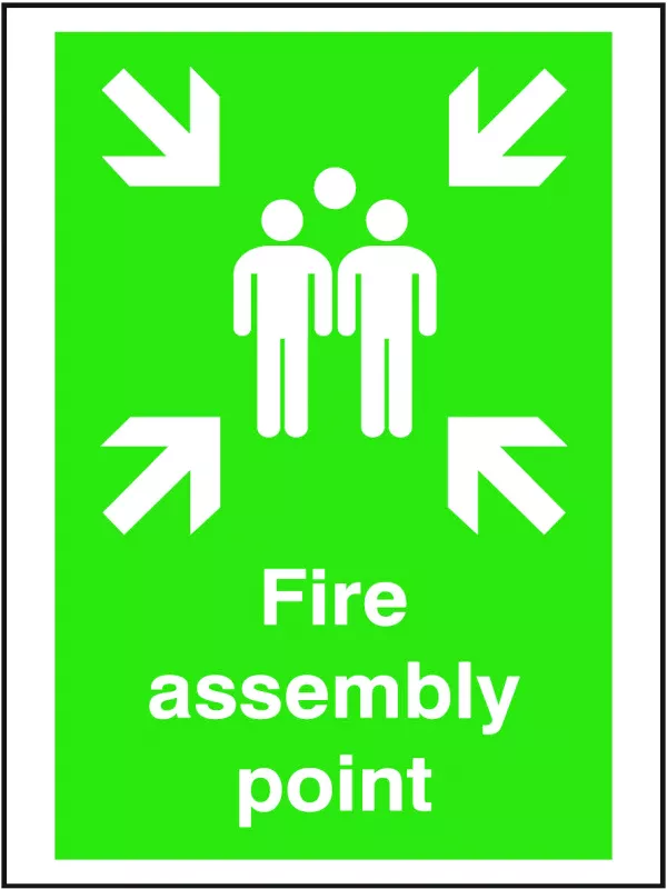 GPC Fire Assembly Point Sign - Pack of 10