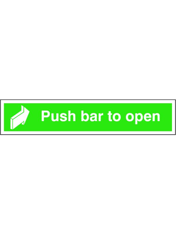 Push Bar to Open Sign - Pack of 10