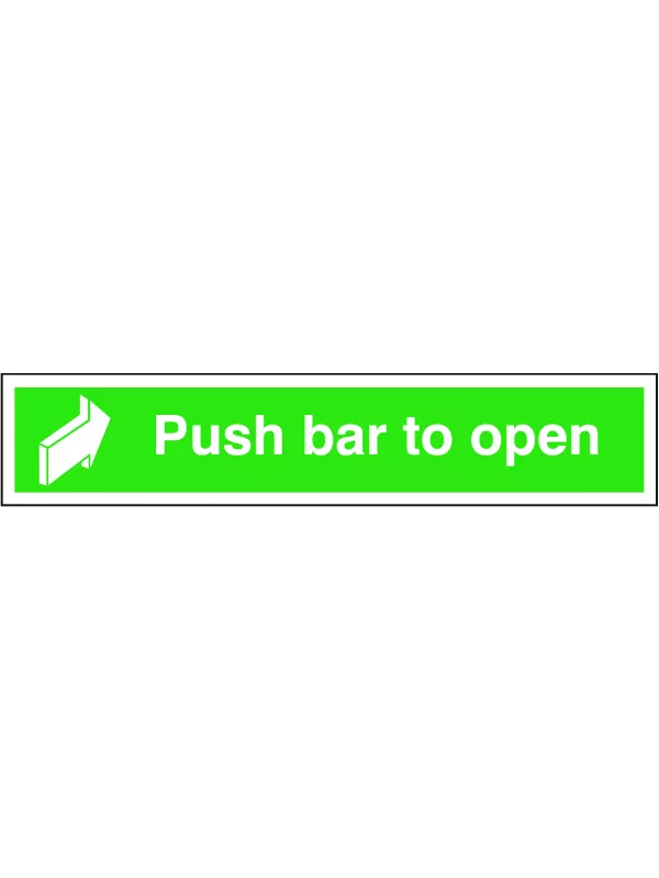 GPC Push Bar to Open Sign - Pack of 10