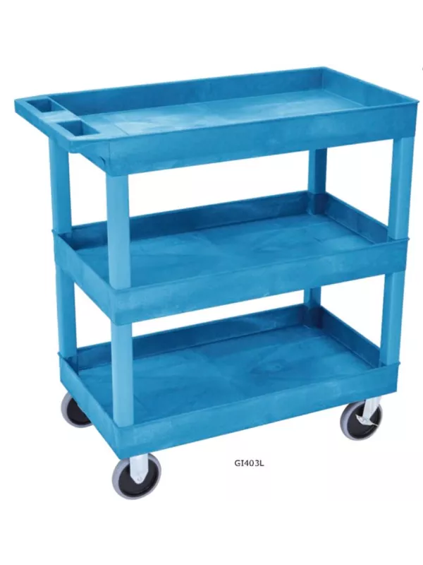 GPC Plastic Multi Purpose Trolleys - 3 Shelf