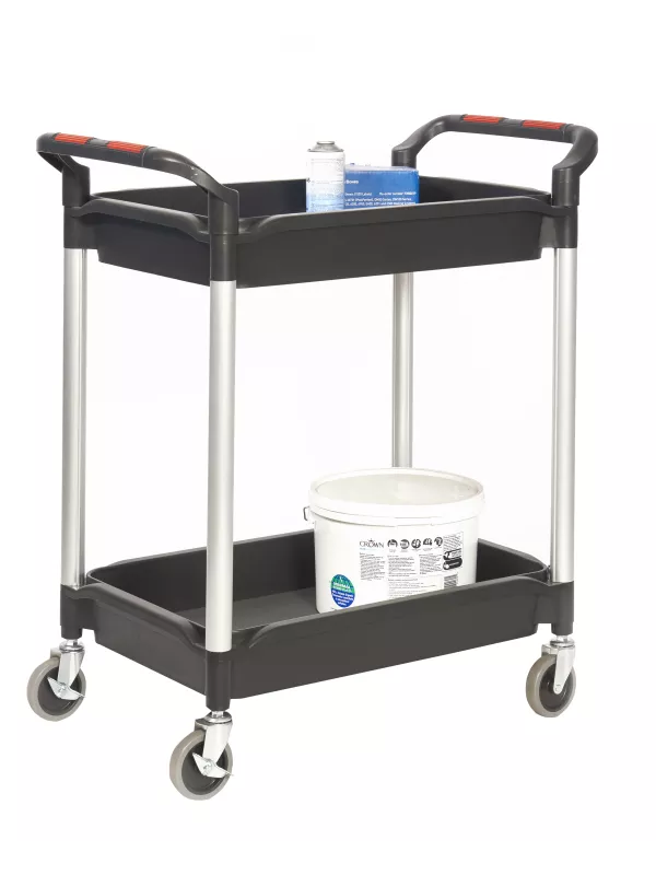 Proplaz Plus Plastic Shelf and Tray Trolleys
