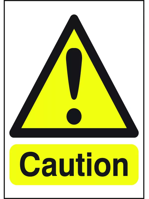 GPC Caution Sign - Pack of 10