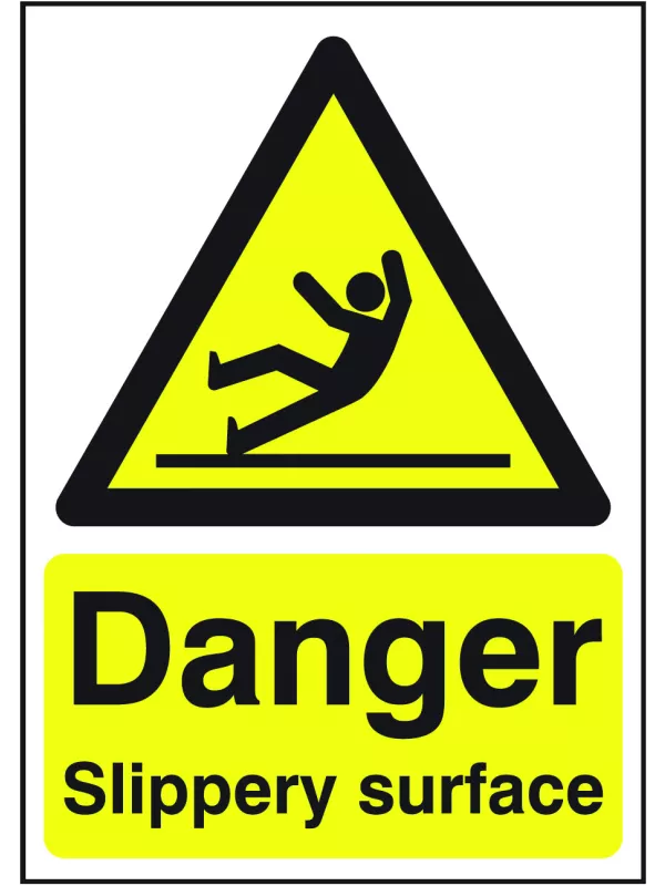 GPC Danger Slippery Surface Sign - Pack of 10