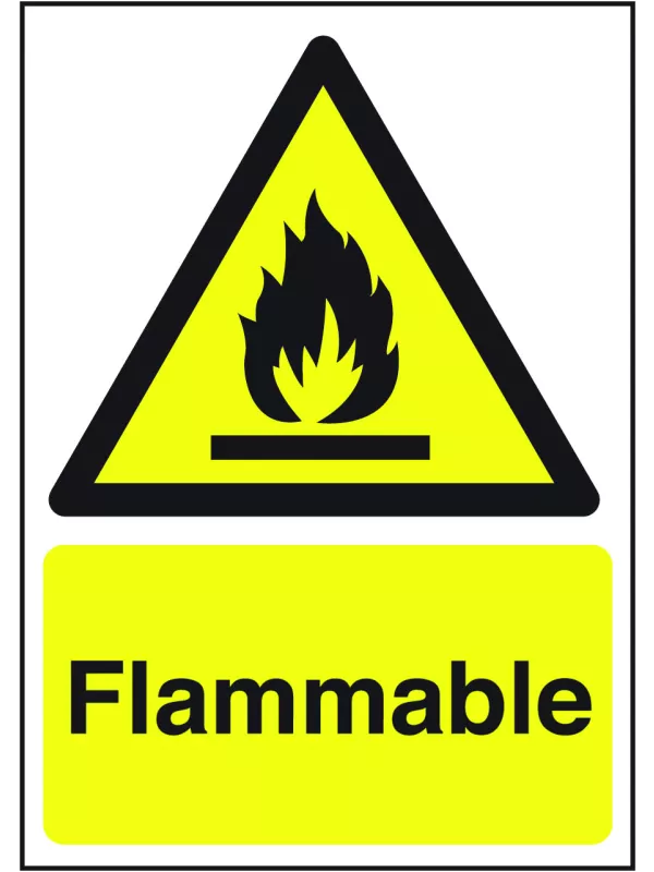GPC Flammable Sign - Pack of 10