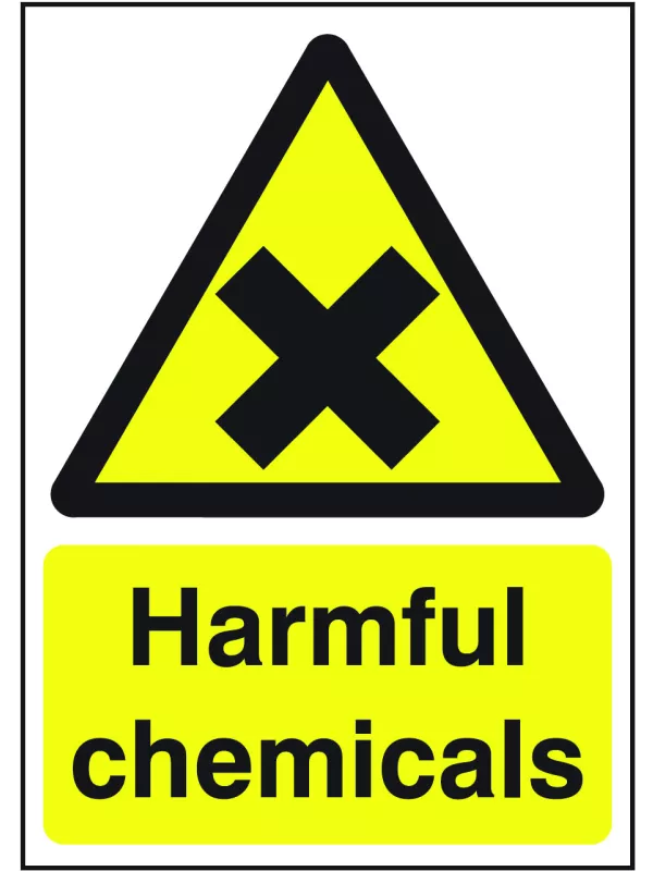 GPC Harmful Chemicals Sign - Pack of 10