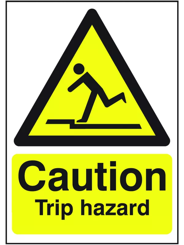 GPC Caution Trip Hazard Sign - Pack of 10