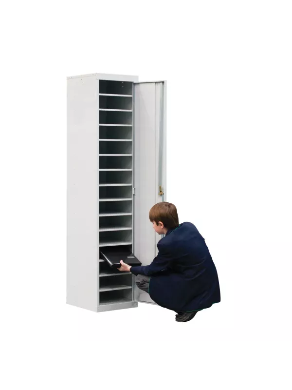 QMP One-Door Laptop & Tablet Storage Locker – Secure Storage for Up to 15 Devices