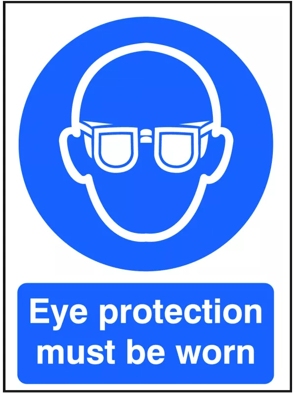 GPC Eye Protection Must be Worn Sign - Pack of 10