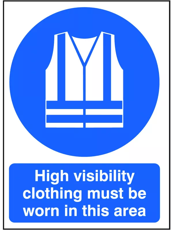 GPC High Visibility Clothing Must be Worn Sign - Pack of 10