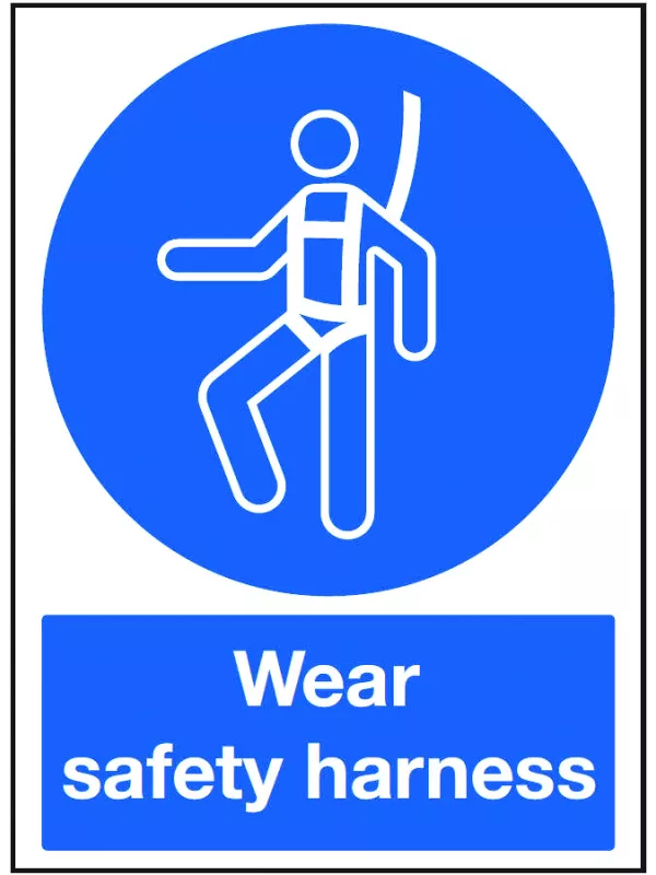GPC Wear Safety Harness Sign - Pack of 10