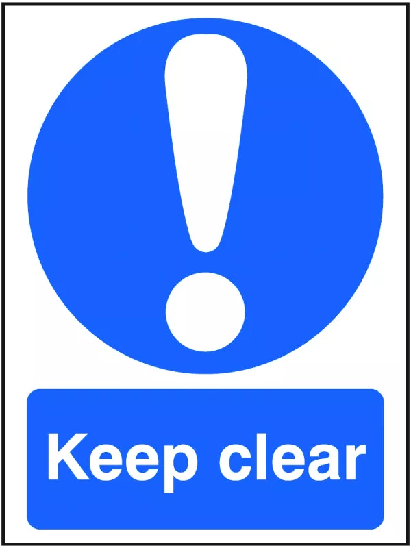 GPC Keep Clear Sign - Pack of 10