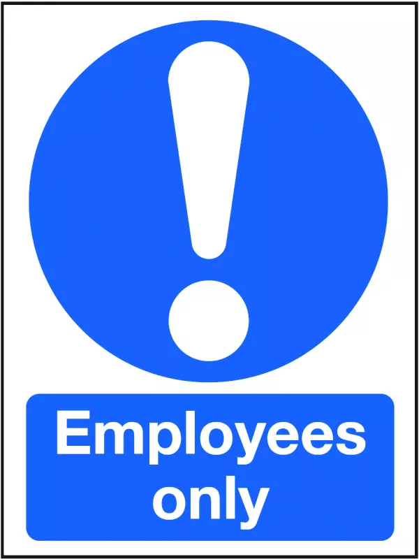 GPC Employees Only Sign - Pack of 10