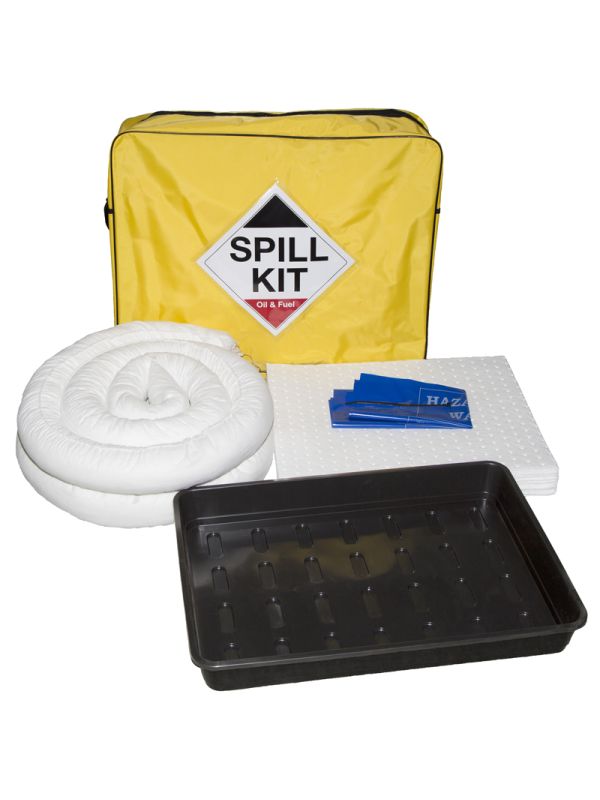 50L Oil Spill Kit in Shoulder Bag + Drip Tray