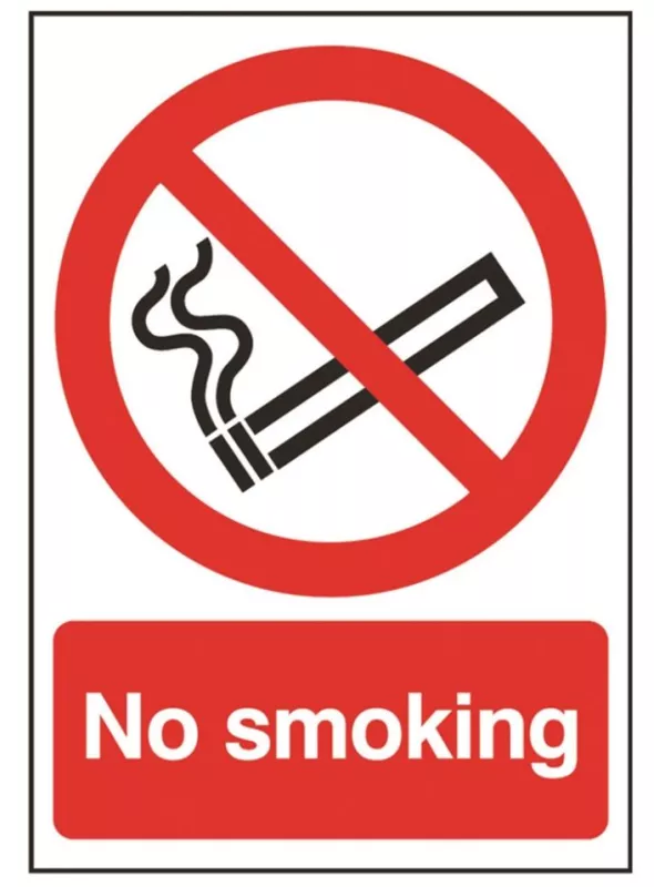 GPC No Smoking Sign - Pack of 10