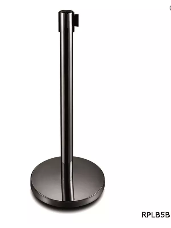 GPC Belt Queue Barriers - Black Post