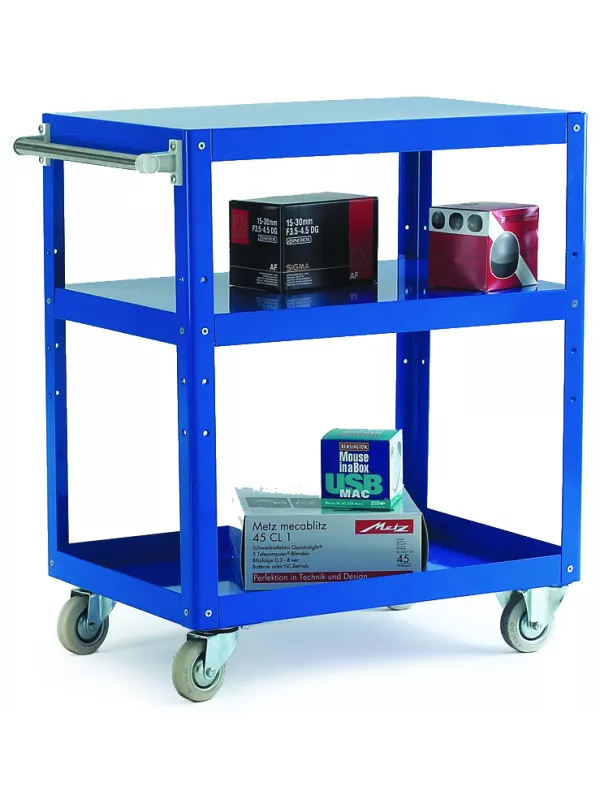 GPC Reversible Tray/Shelf Trolley - 3 Shelf