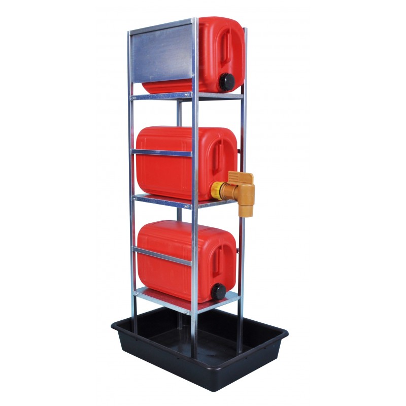 3 x 20 litre Drum Stand in Bund (DHA3)