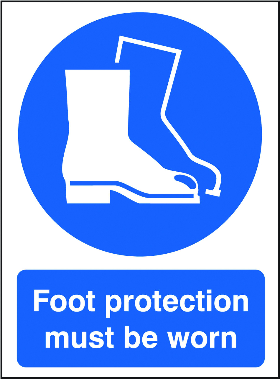 Foot Protection Must Be Worn Sign (MAS04)