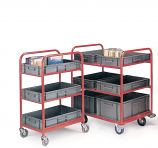 Container Trolleys With 6 Containers 