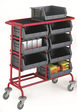 Container Storage Trolleys - 8 Containers 