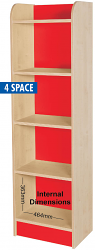 KubbyClass Single Storage Cubes 1750mm High - 4 Space Cube