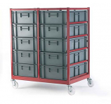 Mobile Container Trolley- Complete with 10 Containers 