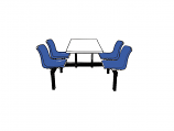 4 Seater Canteen Table - Access 2 Way 