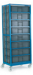 Mobile Container Racks with 8 Containers