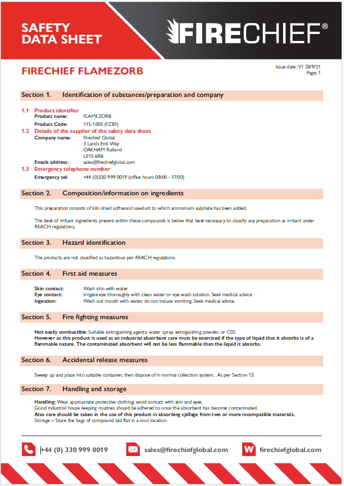 Safety Datasheet