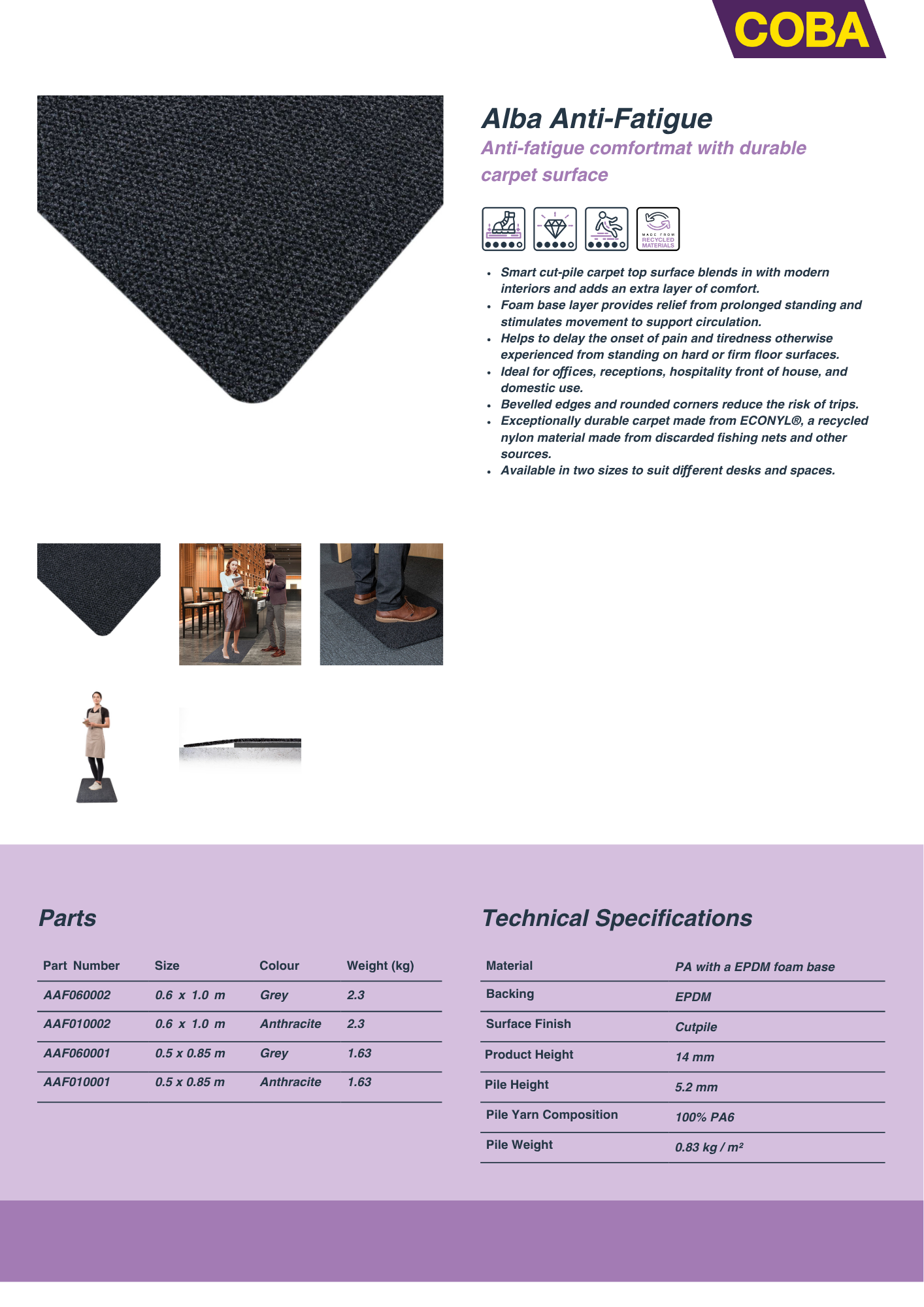 Specification Sheet