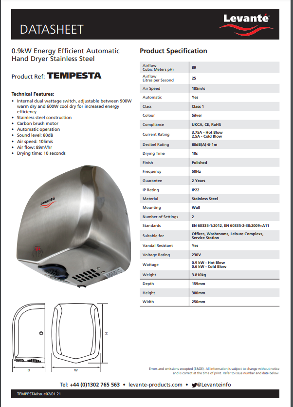 levante automatic hand dryer stainless steel levante automatic hand dryer stainless steel