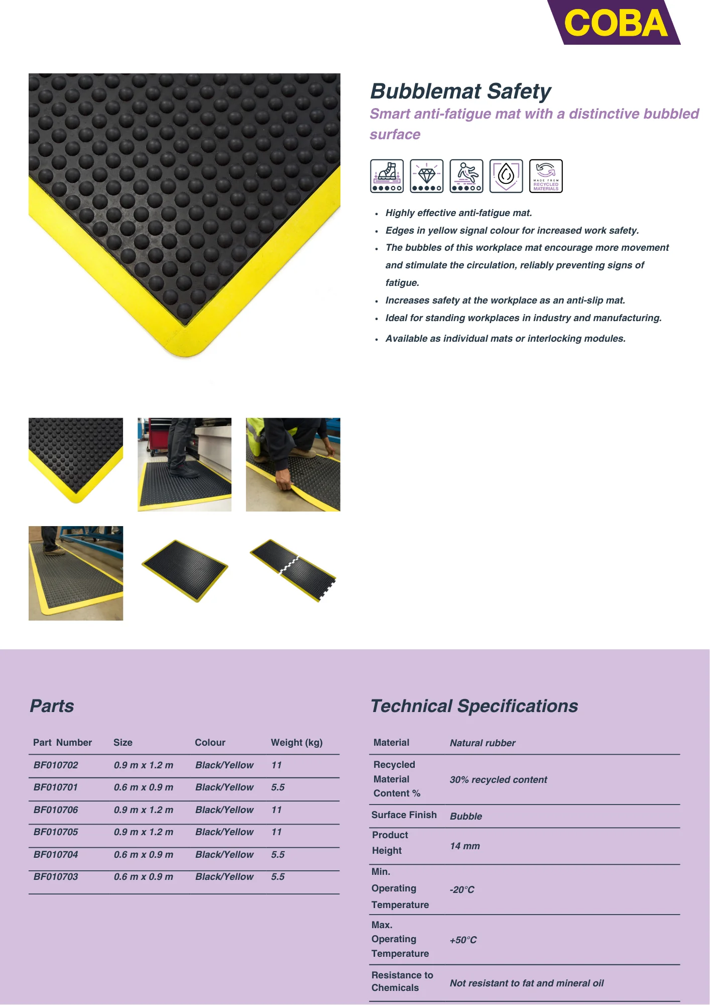 Specification Sheet
