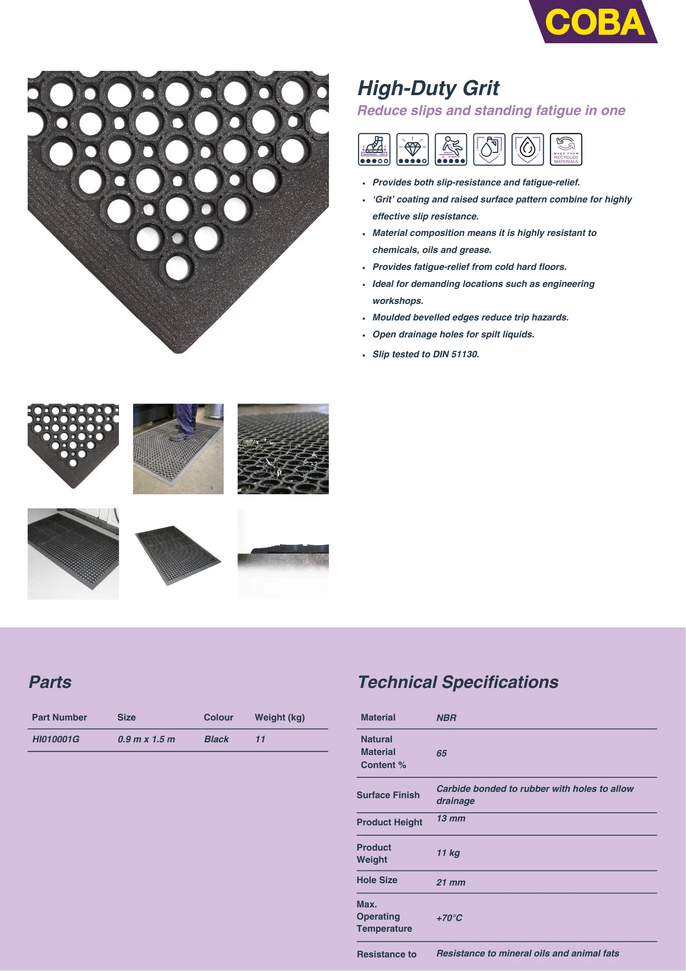 Specification Sheet