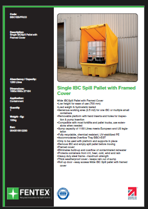 single ibc spill pallet with framed cover single ibc spill pallet with framed cover
