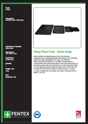 xtra large deep flexi tray