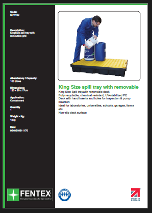 king size spill tray with removable grid king size spill tray with removable grid
