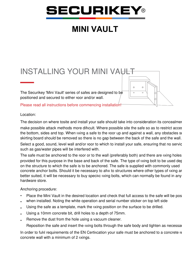 Mini Vault S2 Installation Guide