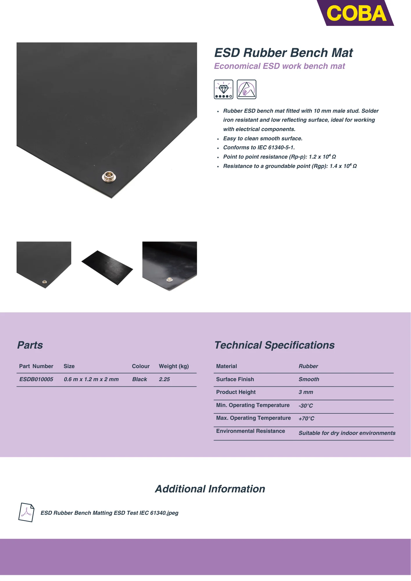 Specification Sheet