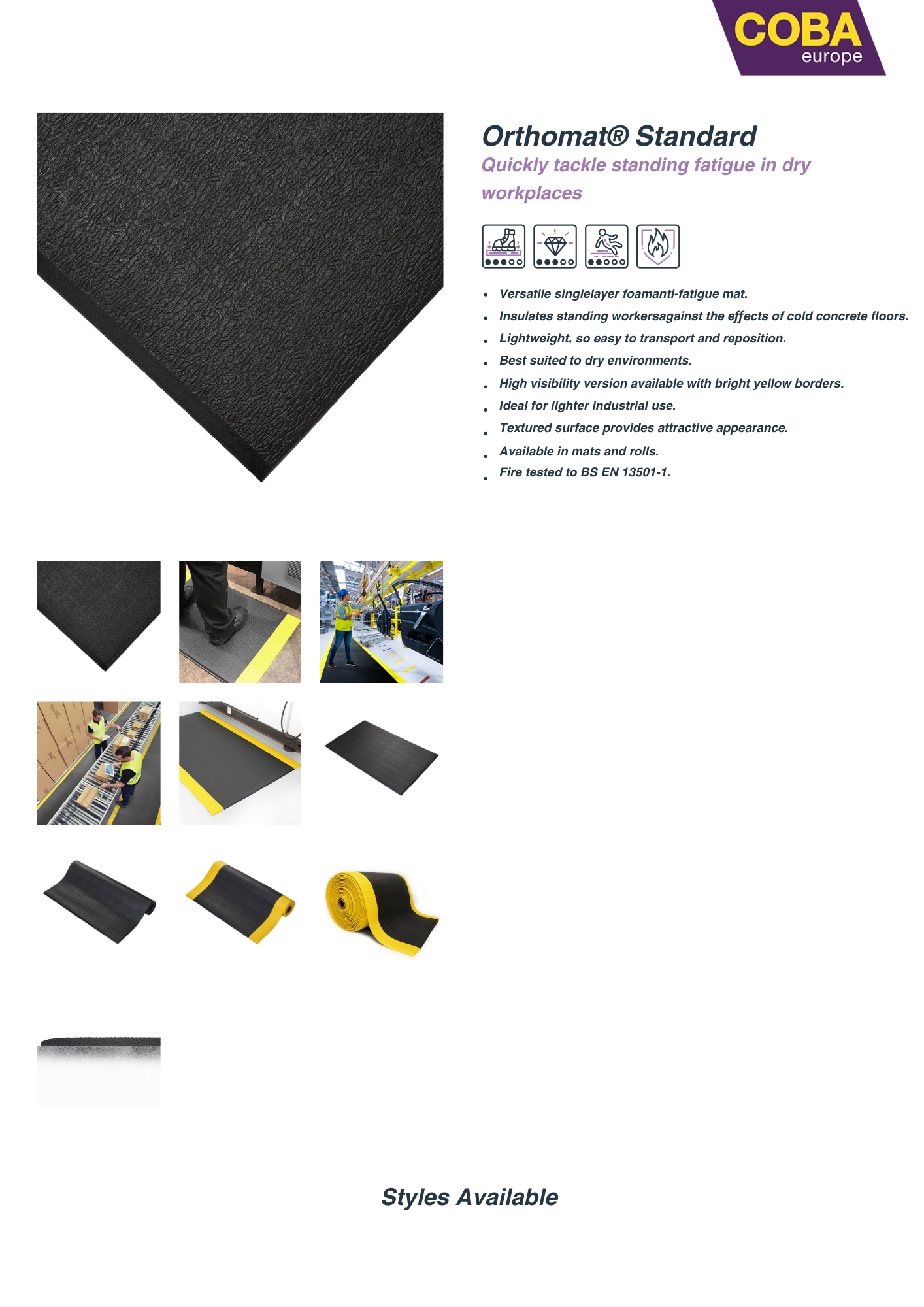 orthomat anti fatigue safety matting