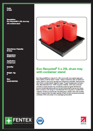 5 x 25 litre drum tray 5 x 25 litre drum tray