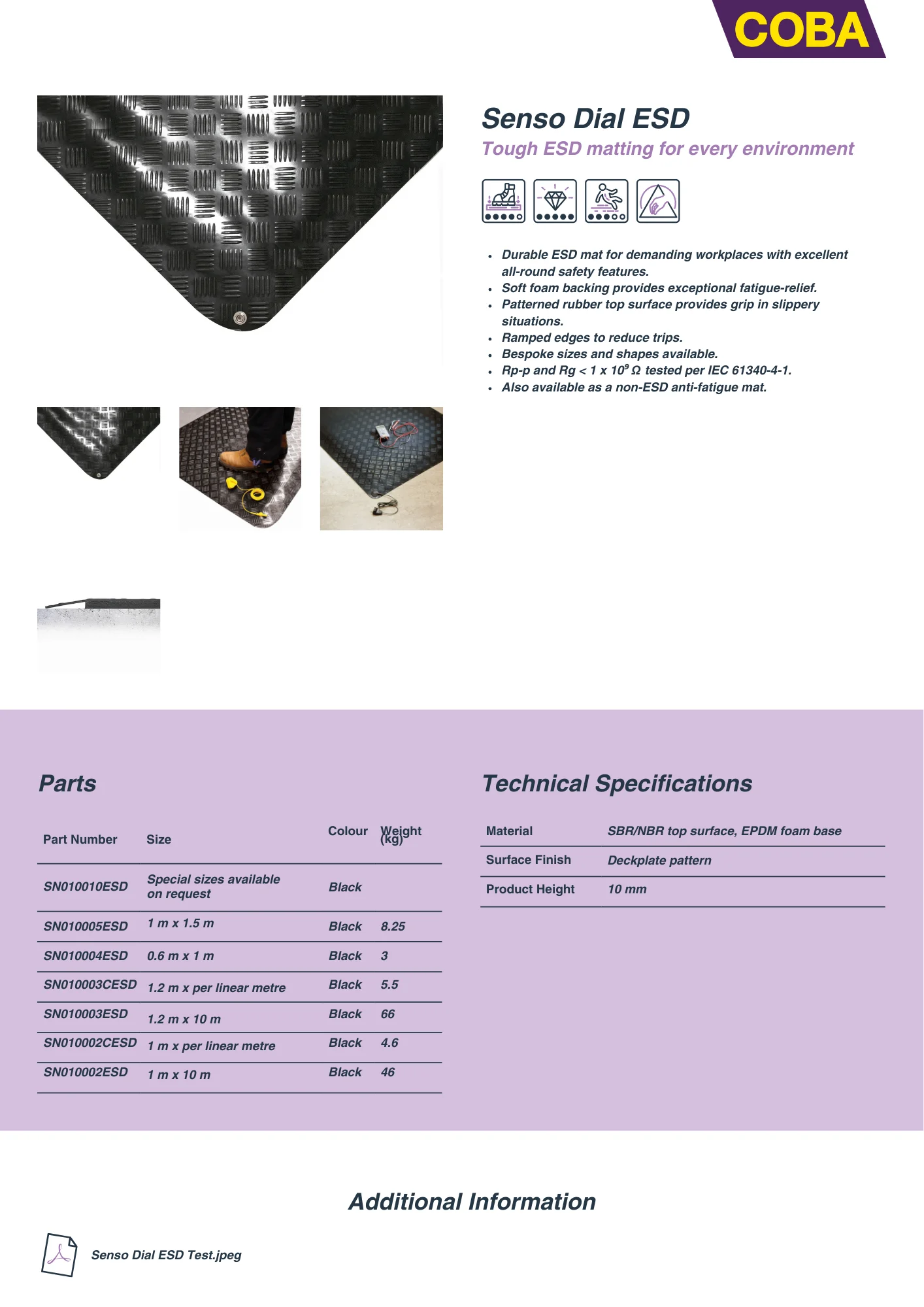 Specification Sheet Specification Sheet