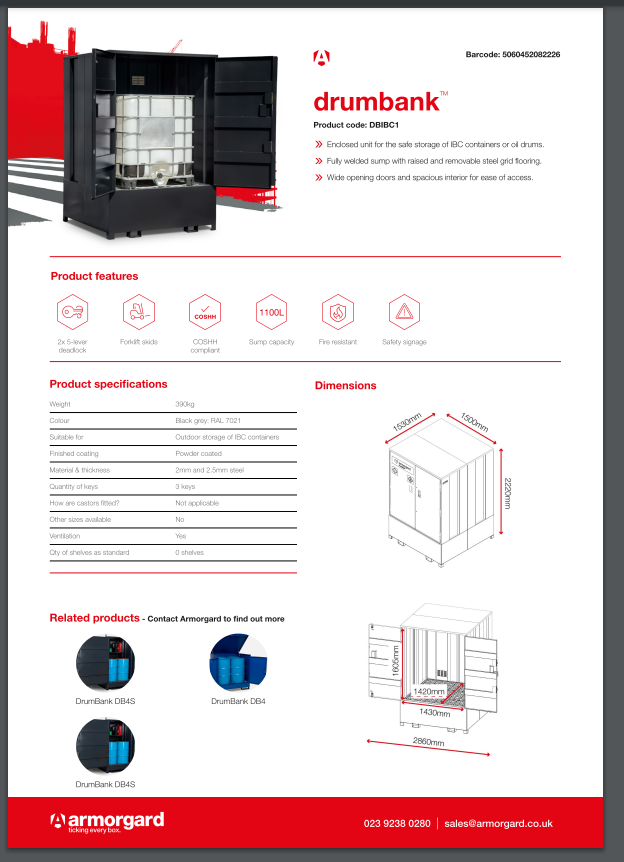 armorgard drumbank ibc
