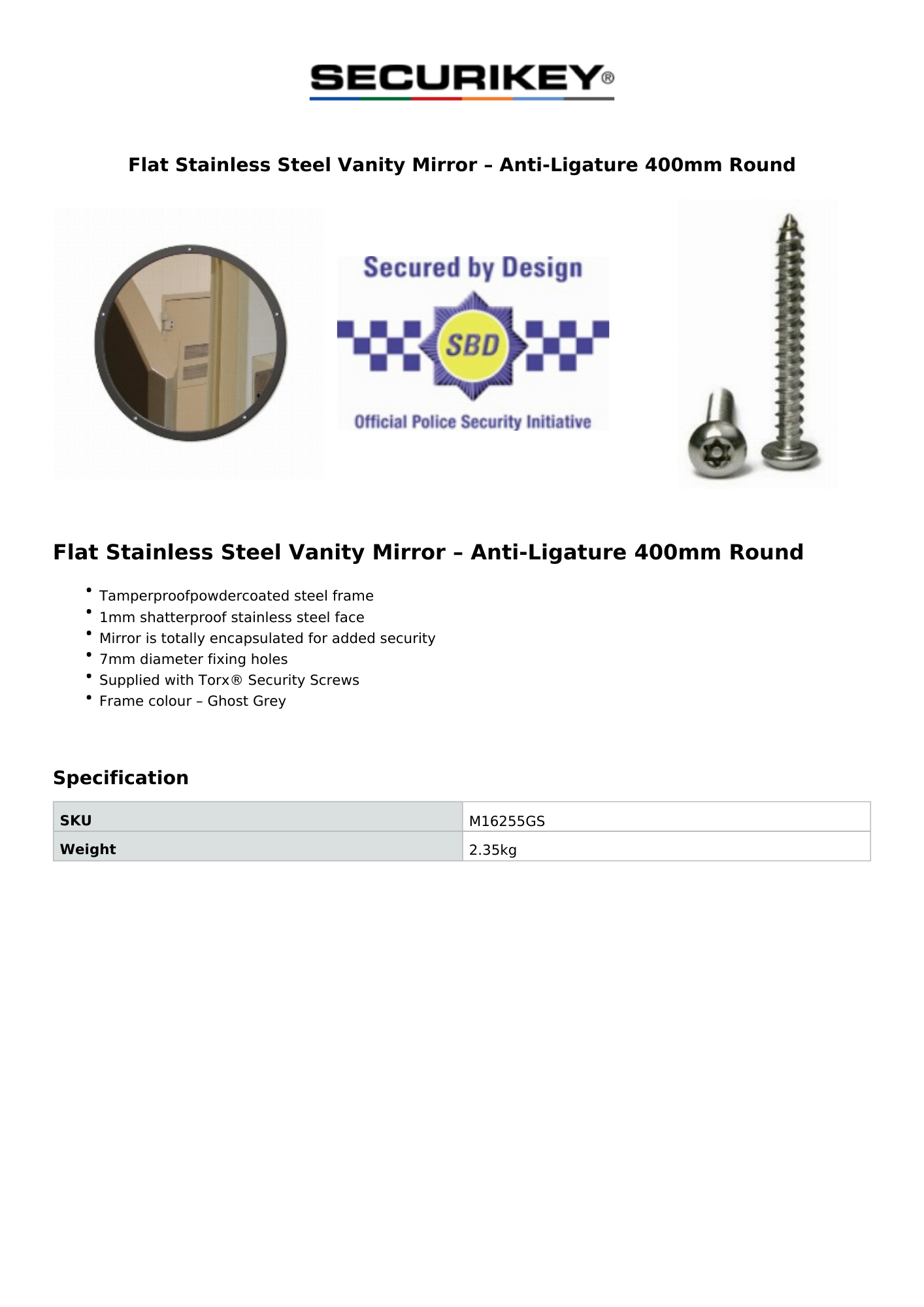 specification sheet specification sheet