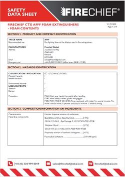 Safety Datasheet