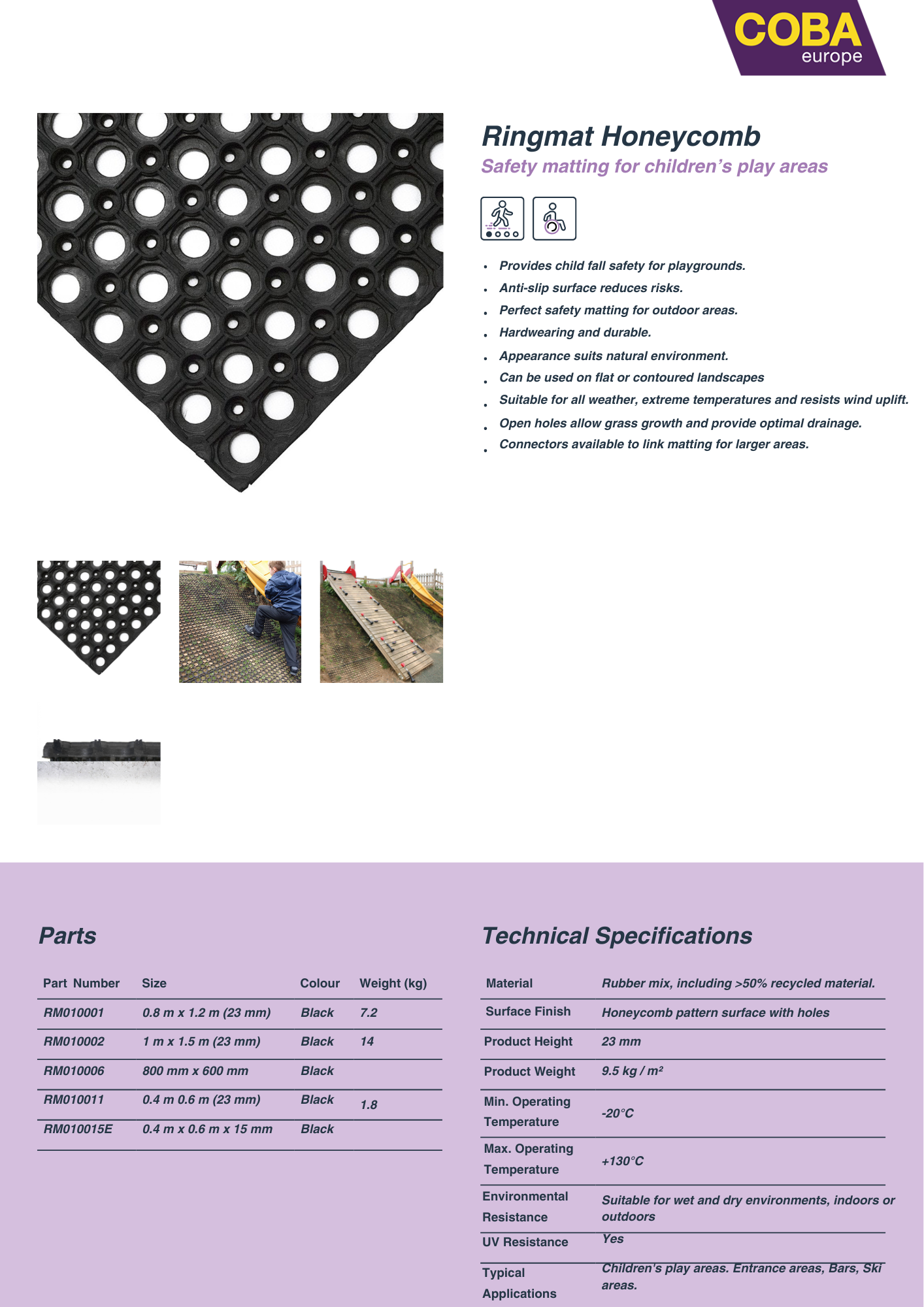 specification sheet specification sheet