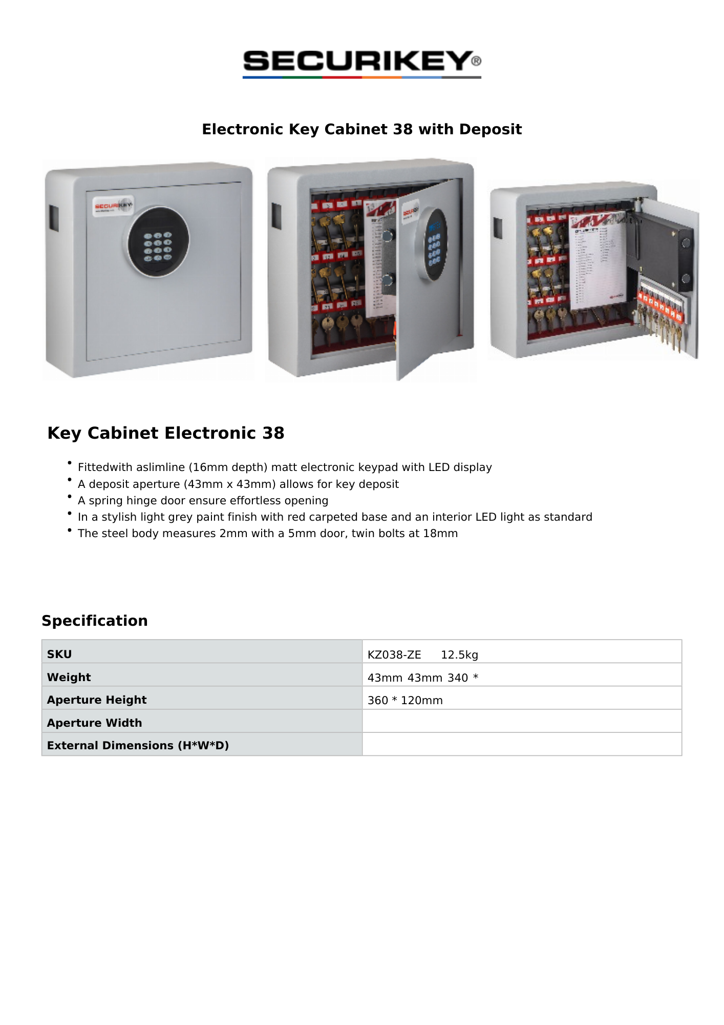 Specification Sheet Specification Sheet