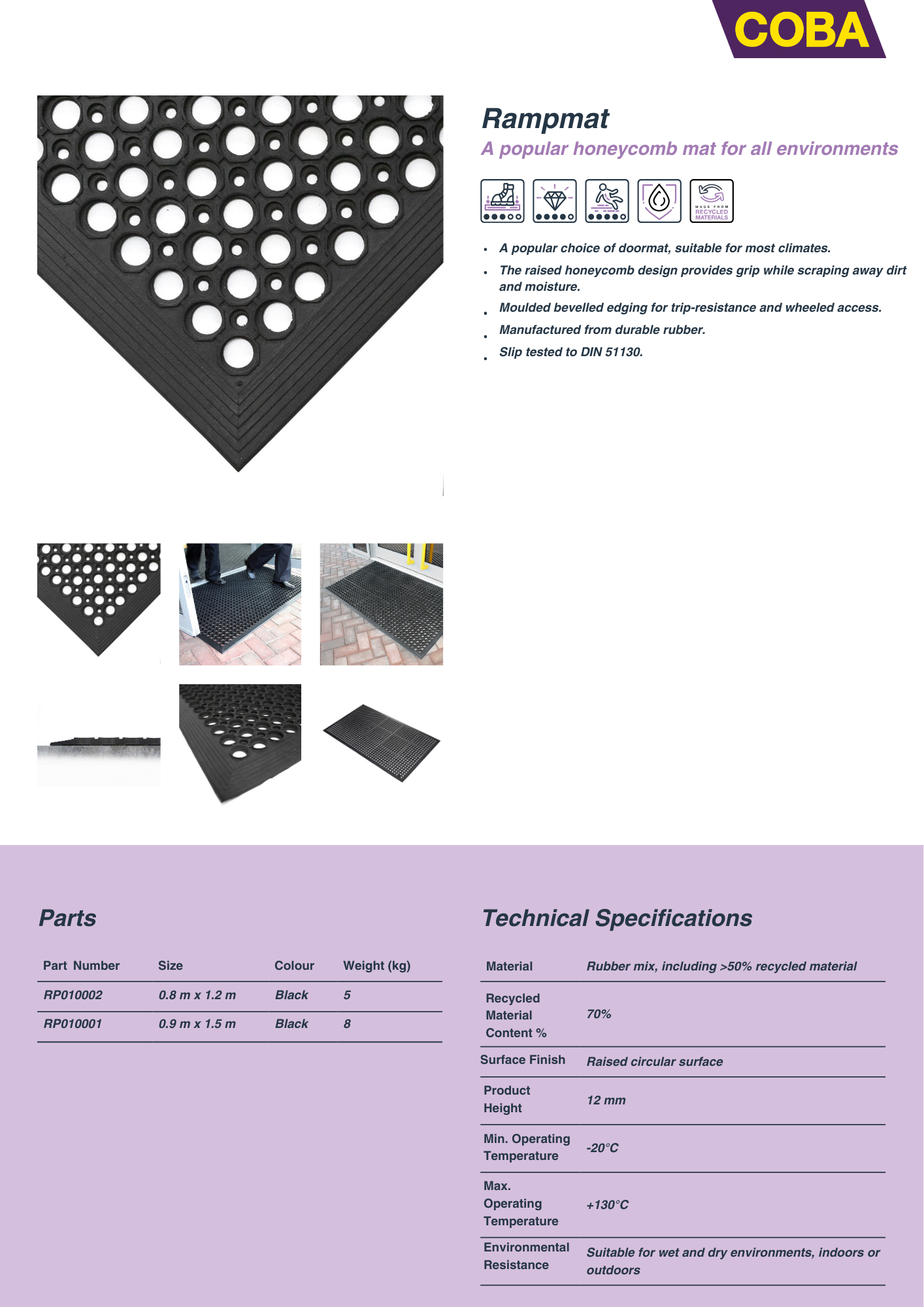 specification sheet
