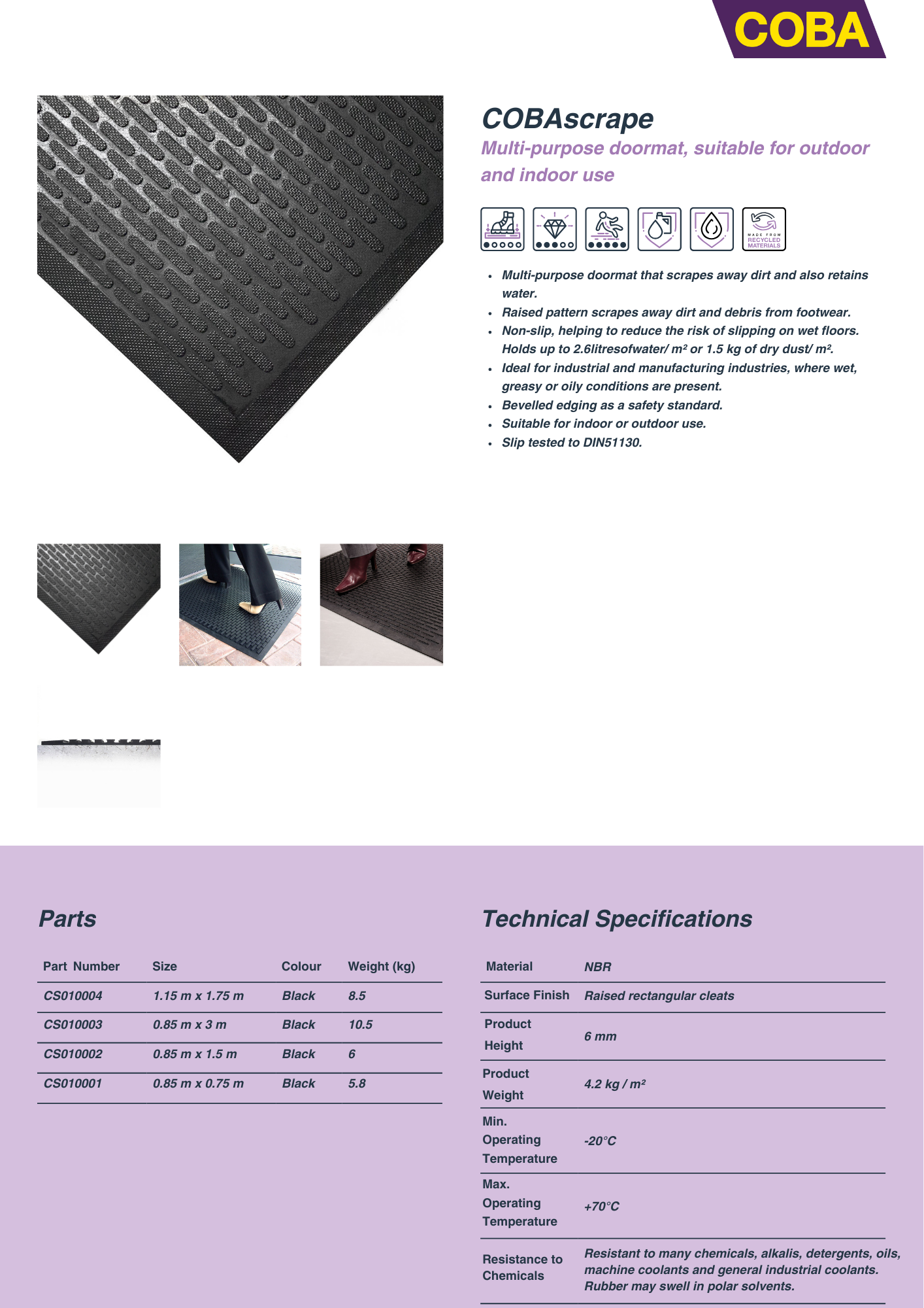 Specification Sheet