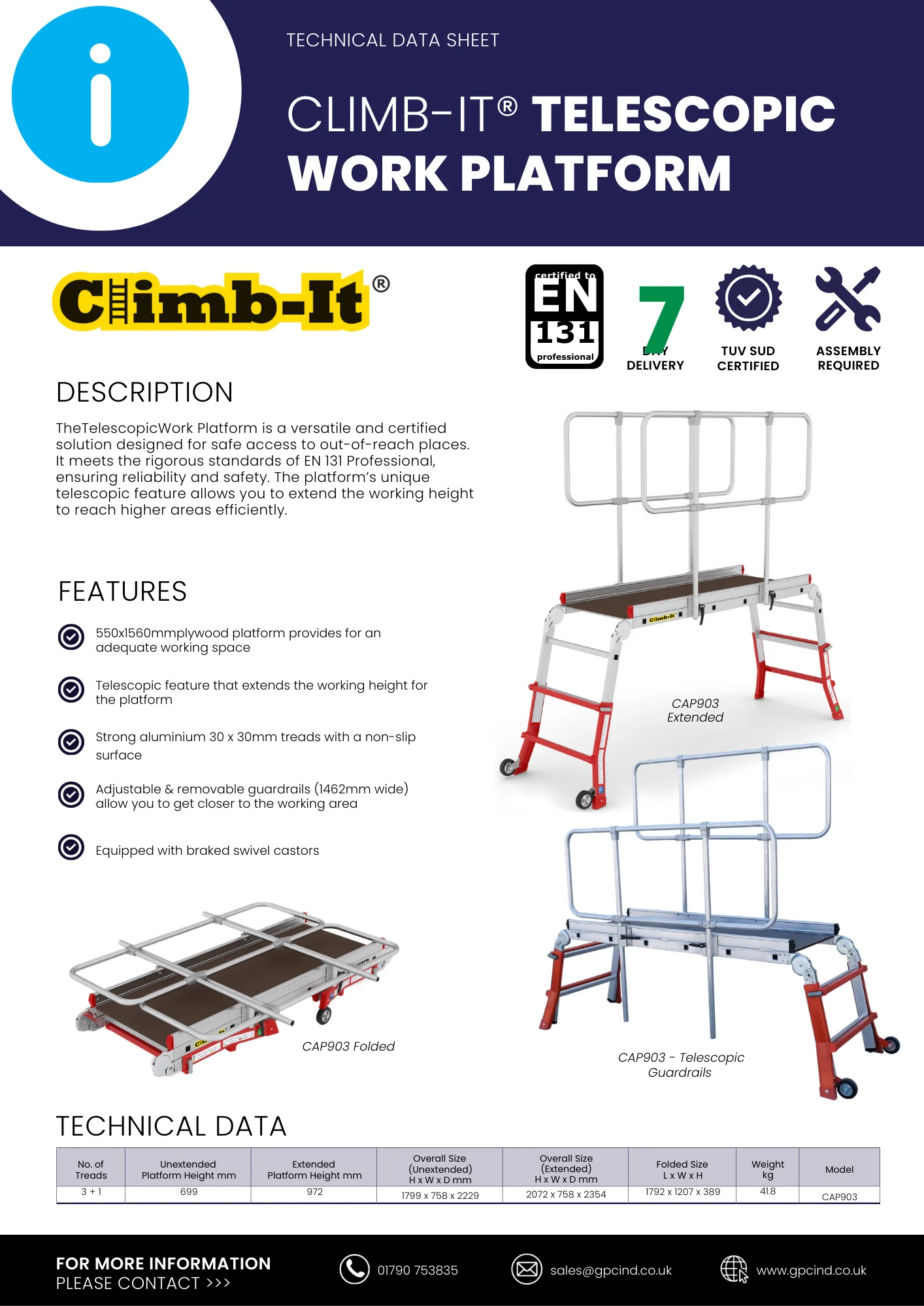 specification sheet